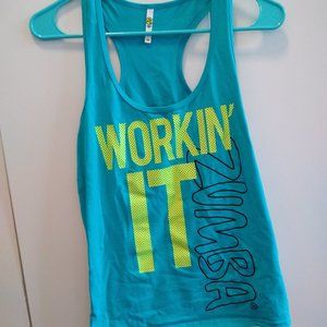 Teal Zumba Top Size Large